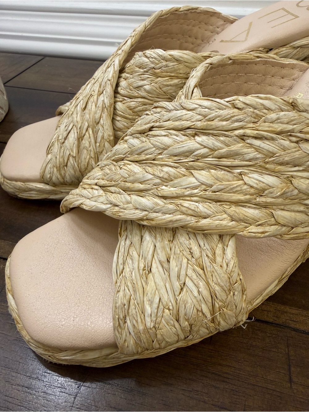 Beach by Matisse Raffia
Crisscross Wedge Sandals size 6 - Picture 5 of 10